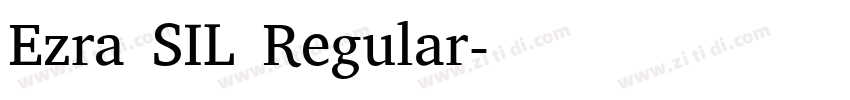 Ezra SIL Regular字体转换